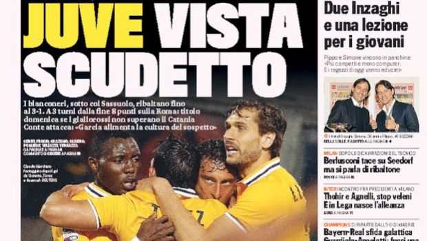 Rassegna stampa 29 aprile 2014: prime pagine di Gazzetta, Corriere e Tuttosport