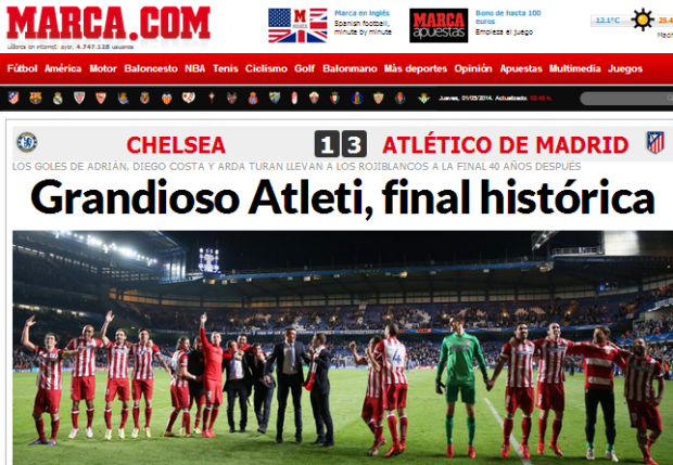 Finale Real-Atletico, stampa spagnola in estasi (FOTO). Zero titoli per Mourinho…