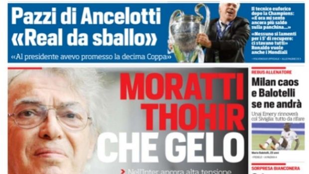 Rassegna stampa 26 maggio 2014: prime pagine di Gazzetta, Corriere e Tuttosport