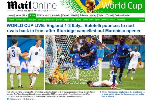 Italia-Inghilterra 2-1 | Titoli siti stranieri e inglesi: “Balotelli ci ha steso” – Foto