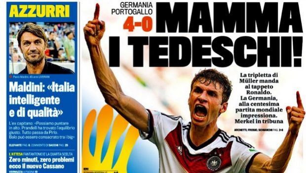 Rassegna stampa 17 giugno 2014: prime pagine di Gazzetta, Corriere e Tuttosport