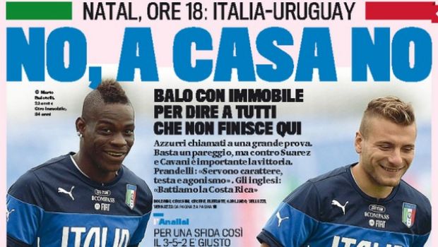 Rassegna stampa 24 giugno 2014: prime pagine di Gazzetta, Corriere e Tuttosport