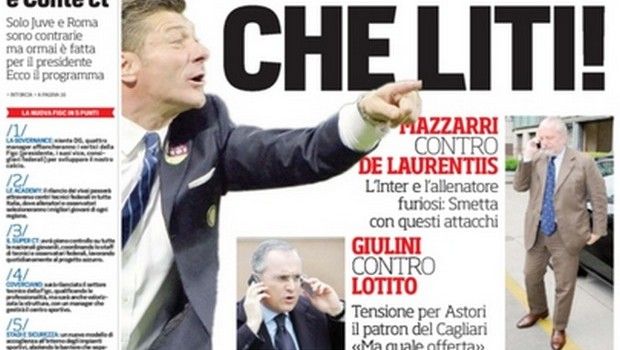 Rassegna stampa 25 luglio 2014: prime pagine di Gazzetta, Corriere e Tuttosport