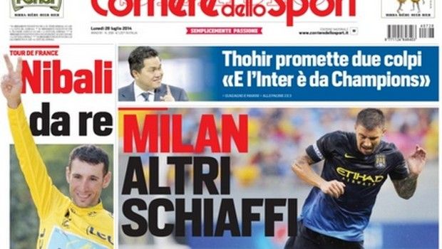 Rassegna stampa 28 luglio 2014: prime pagine di Gazzetta, Corriere e Tuttosport