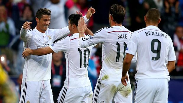 Il Real Madrid vince la Supercoppa Europea 2014. Battuto il Siviglia con una doppietta di Cristiano Ronaldo