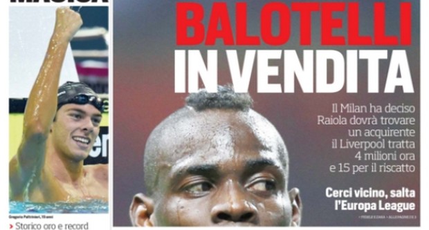 Rassegna stampa 21 agosto 2014: prime pagine Gazzetta, Corriere e Tuttosport