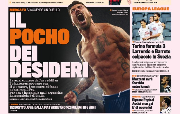 Rassegna stampa 1 agosto 2014: prime pagine di Gazzetta, Corriere e Tuttosport