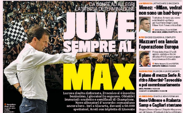Rassegna stampa 7 agosto 2014: prime pagine di Gazzetta, Corriere e Tuttosport