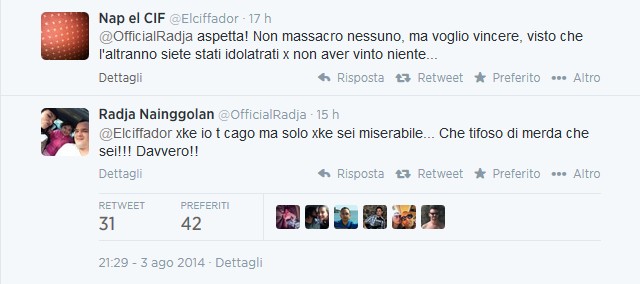 Roma: Borriello attaccato su Twitter, Nainggolan lo difende &#8220;tifoso di m&#8230;&#8221;