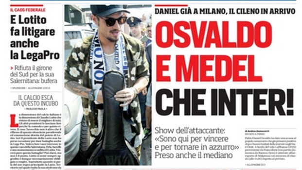 Rassegna stampa 5 agosto 2014: prime pagine di Gazzetta, Corriere e Tuttosport