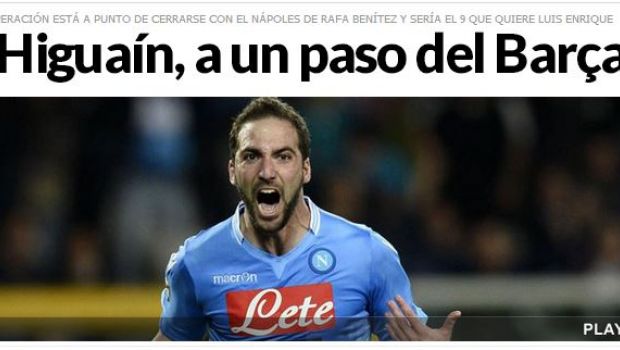 Higuain: &#8220;Io al Barcellona? Lusingato da parole di Messi, ma sono sempre stato tranquillo&#8221;