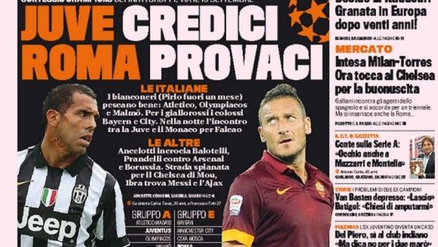 Rassegna stampa 29 agosto 2014: prime pagine Gazzetta, Corriere e Tuttosport