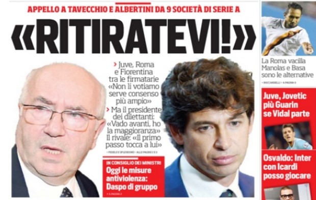 Rassegna stampa 8 agosto 2014: prime pagine di Gazzetta, Corriere e Tuttosport