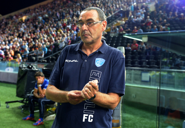 Empoli-Milan, Sarri contro l&#8217;arbitro: &#8220;Quando vedono la maglia a righe&#8230;&#8221;