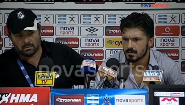 Gattuso conferenza stampa alla Trapattoni: &#8220;Giornali shit, player with balls&#8221; [Video]