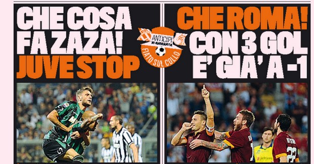 Rassegna stampa 19 ottobre 2014: prime pagine Gazzetta, Corriere e Tuttosport