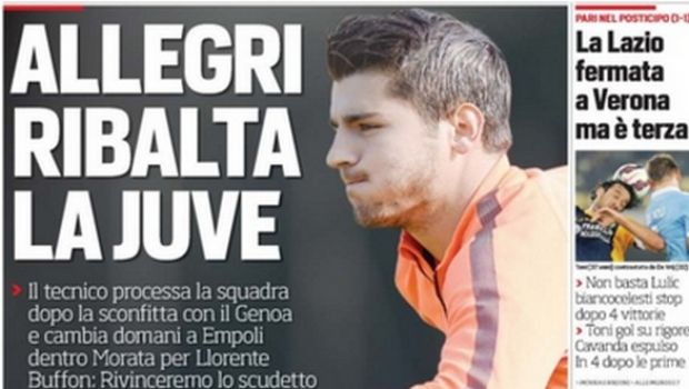 Rassegna stampa 31 ottobre 2014: prime pagine Gazzetta, Corriere e Tuttosport