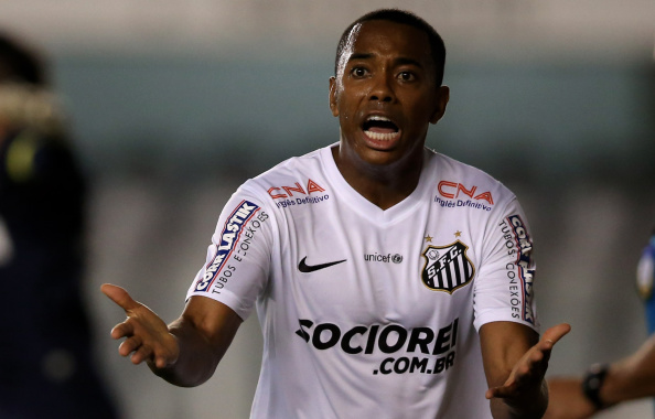 Robinho: mani addosso all&#8217;arbitro, rischia 12 giornate di squalifica