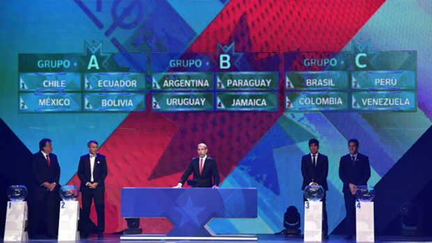 Coppa America 2015 | Ecco i tre gironi: l&#8217;Argentina pesca l&#8217;Uruguay, il Brasile la Colombia