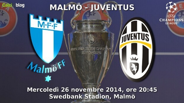 Malmoe &#8211; Juventus 0-2 | Risultato finale: gol di Llorente e Tevez