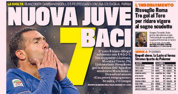 Rassegna stampa 10 novembre 2014: prime pagine Gazzetta, Corriere e Tuttosport