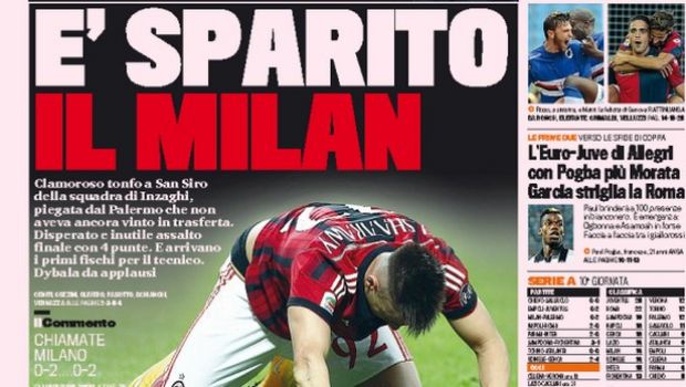 Rassegna stampa 3 novembre 2014: prime pagine Gazzetta, Corriere e Tuttosport