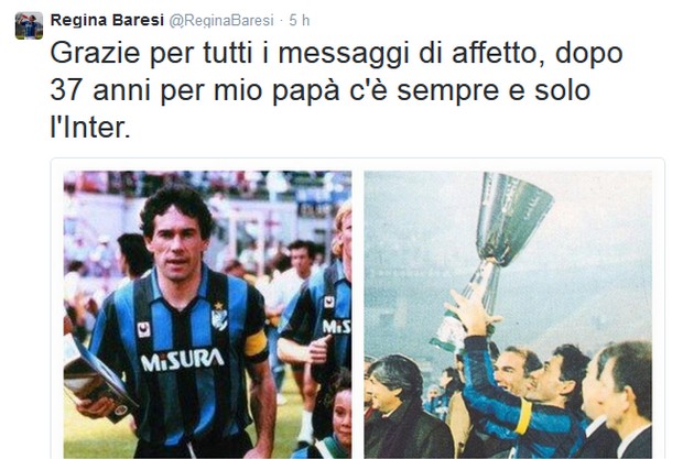 La figlia di Baresi accoglie Mancini: &#8220;Bentornato un c&#8230;&#8221;