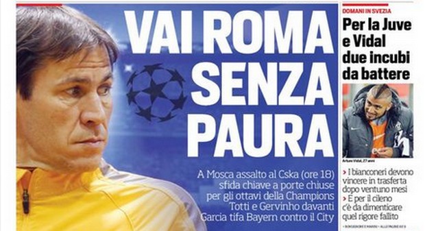 Rassegna stampa 25 novembre 2014: prime pagine Gazzetta, Corriere e Tuttosport