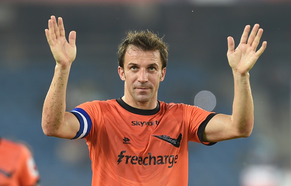 Chennaiyin &#8211; Delhi Dynamos 2-2, primo gol per Del Piero in India