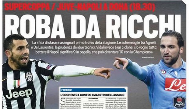 Rassegna stampa 22 dicembre 2014: prime pagine Gazzetta, Corriere e Tuttosport