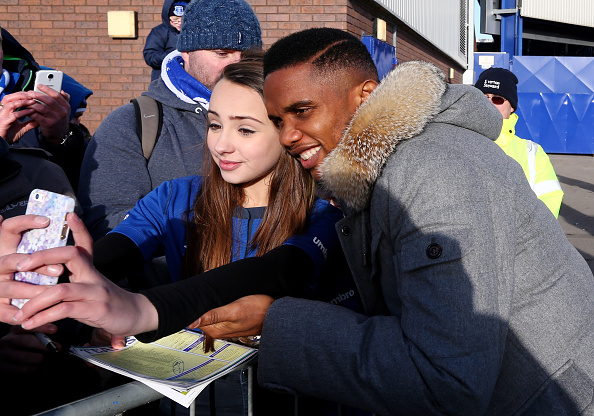 Sampdoria, Eto&#8217;o per la prima volta da blucerchiato: &#8220;Andremo in Champions&#8221;