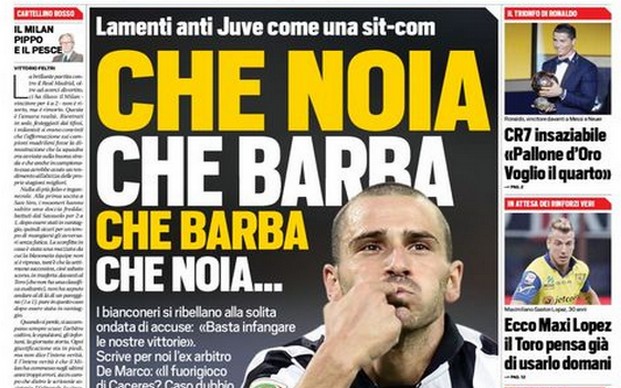 Rassegna stampa 13 gennaio 2015: prime pagine Gazzetta, Corriere e Tuttosport