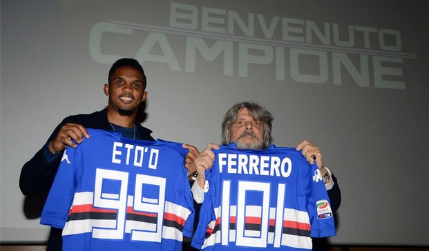 Sampdoria, Eto&#8217;o si presenta: &#8220;Non dobbiamo avere limiti&#8221; (VIDEO)