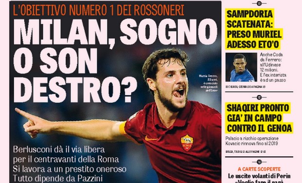 Rassegna stampa 10 gennaio 2015: prime pagine Gazzetta, Corriere e Tuttosport