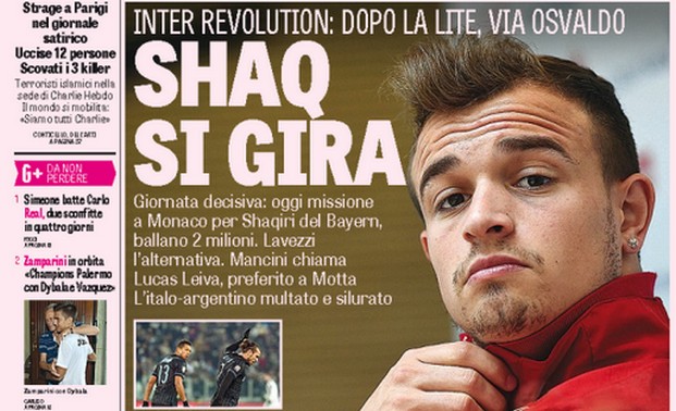 Rassegna stampa 8 gennaio 2015: prime pagine Gazzetta, Corriere e Tuttosport