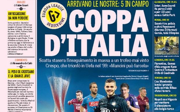 Rassegna stampa 19 febbraio 2015: prime pagine Gazzetta, Corriere e Tuttosport