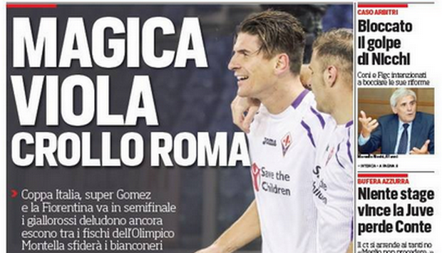 Rassegna stampa 4 febbraio 2015: prime pagine Gazzetta, Corriere e Tuttosport