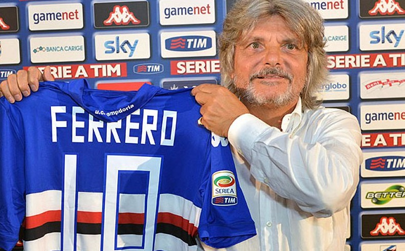 Sampdoria &#8211; Genoa, Ferrero: &#8220;Ho baciato in bocca Preziosi&#8221; (VIDEO)