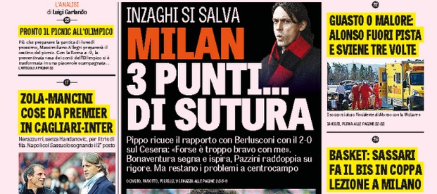 Rassegna stampa 23 febbraio 2015: prime pagine Gazzetta, Corriere e Tuttosport