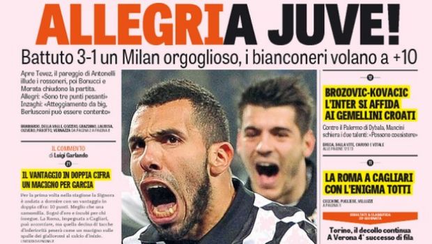 Rassegna stampa 8 febbraio 2015: prime pagine Gazzetta, Corriere e Tuttosport