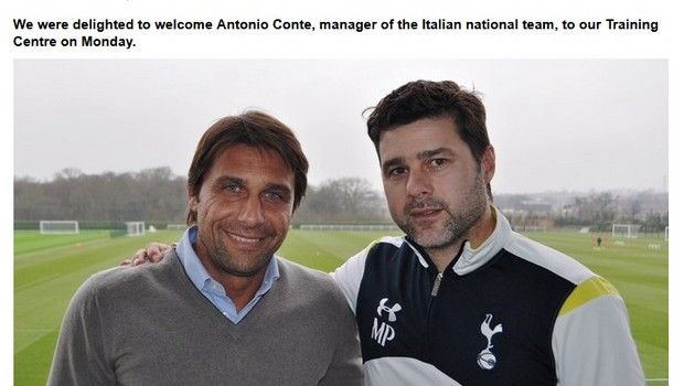 Conte in visita al Tottenham: &#8220;Qui per carpire i loro segreti&#8221;