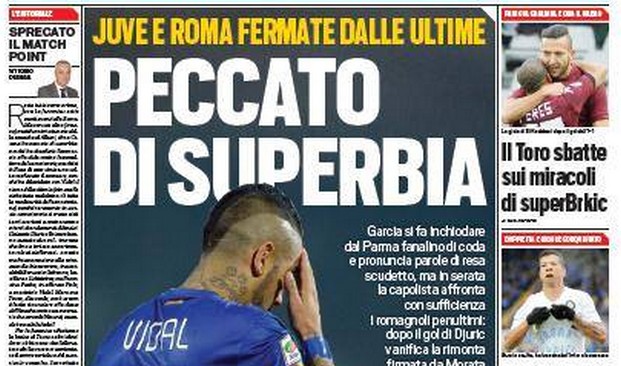 Rassegna stampa 16 febbraio 2015: prime pagine Gazzetta, Corriere e Tuttosport