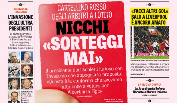 Rassegna stampa 12 febbraio 2015: prime pagine Gazzetta, Corriere e Tuttosport