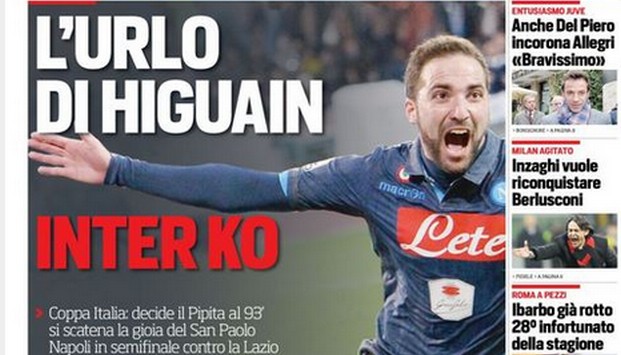 Rassegna stampa 5 febbraio 2015: prime pagine Gazzetta, Corriere e Tuttosport