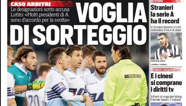 Rassegna stampa 11 febbraio 2015: prime pagine Gazzetta, Corriere e Tuttosport