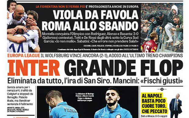 Rassegna stampa 20 marzo 2015: prime pagine Gazzetta, Corriere e Tuttosport