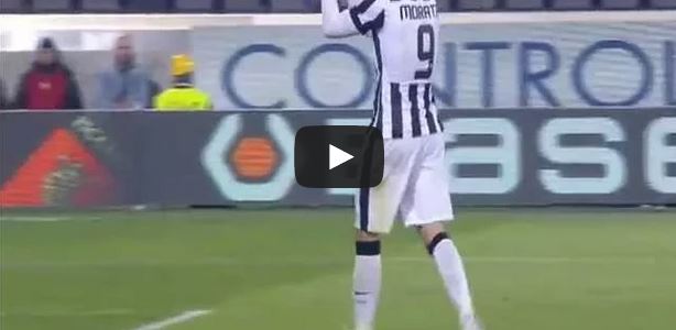 Morata applaude ironicamente i tifosi viola dopo l&#8217;espulsione &#8211; Video