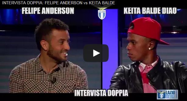Felipe Anderson e Keita: l&#8217;intervista doppia di Lazio Style Channel &#8211; Video