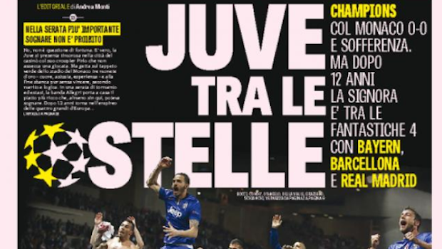 Rassegna stampa 23 aprile 2015: prime pagine Gazzetta, Corriere e Tuttosport