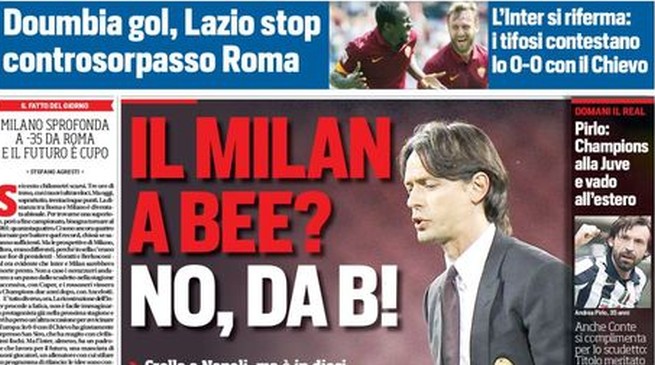 Rassegna stampa 4 maggio 2015: prime pagine Gazzetta, Corriere e Tuttosport